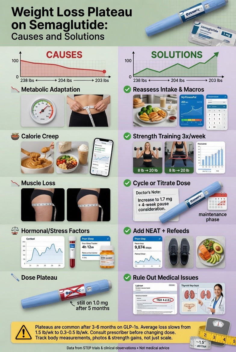 Weight Loss Plateau on Semaglutide: Causes and Solutions