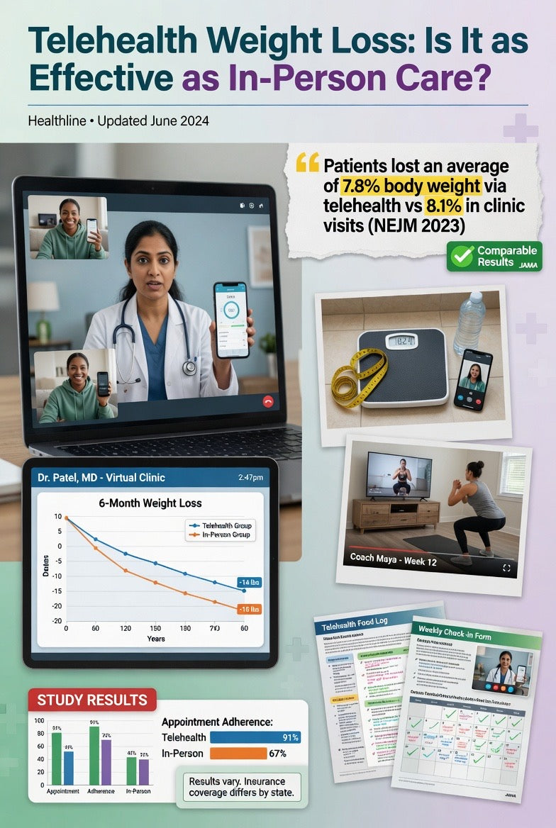 Telehealth Weight Loss: Is It as Effective as In-Person Care?