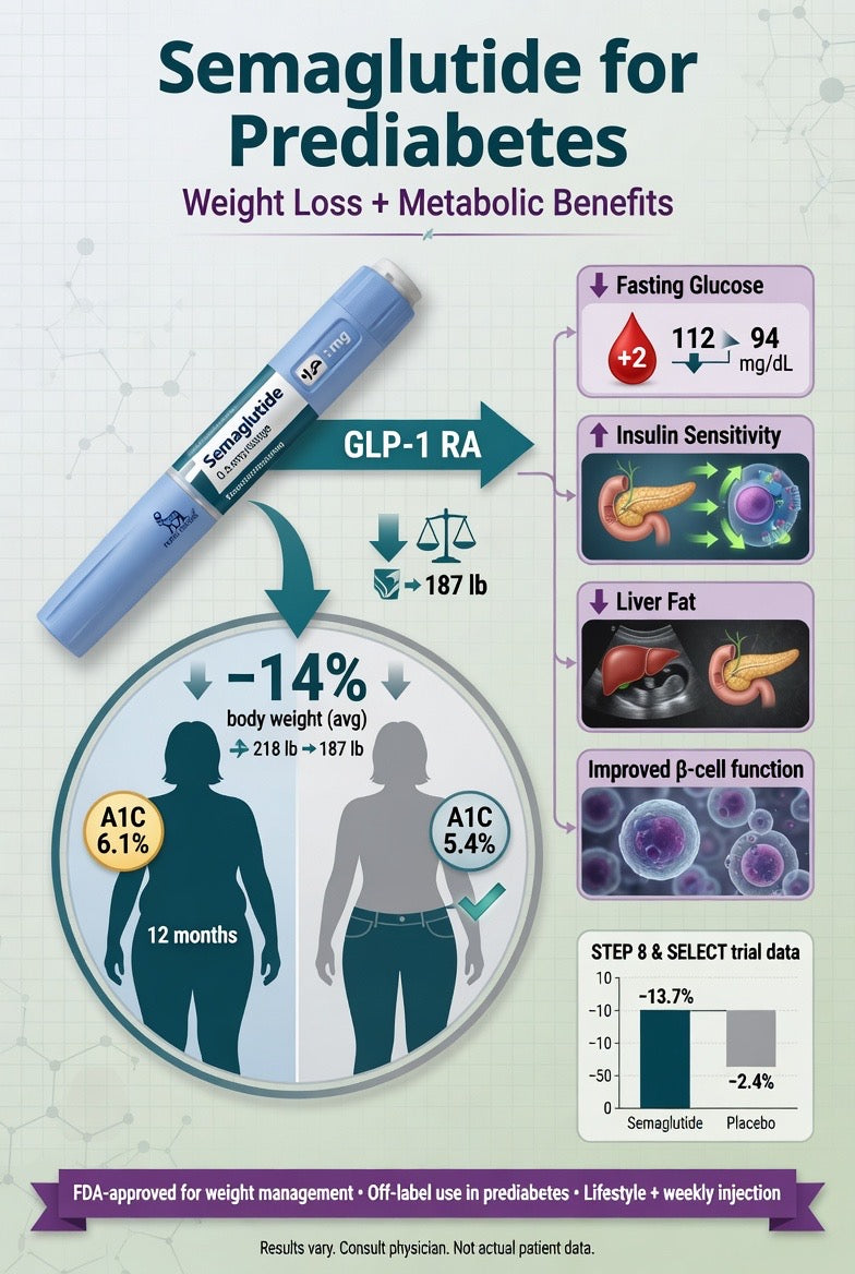 Semaglutide for Prediabetes: Weight Loss + Metabolic Benefits