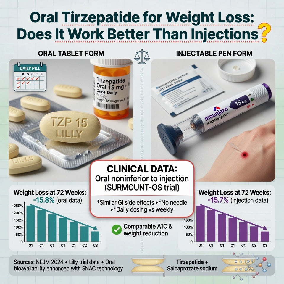 Oral Tirzepatide for Weight Loss: Does It Work Better Than Injections?