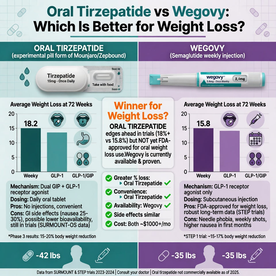 Oral Tirzepatide vs Wegovy: Which Is Better for Weight Loss?