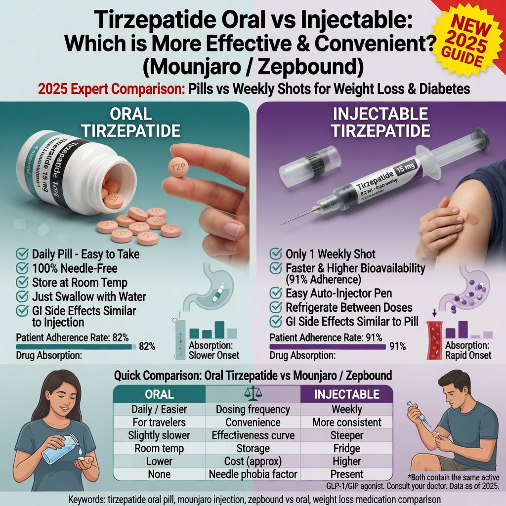 Oral vs Injectable Tirzepatide: Which Should You Choose?