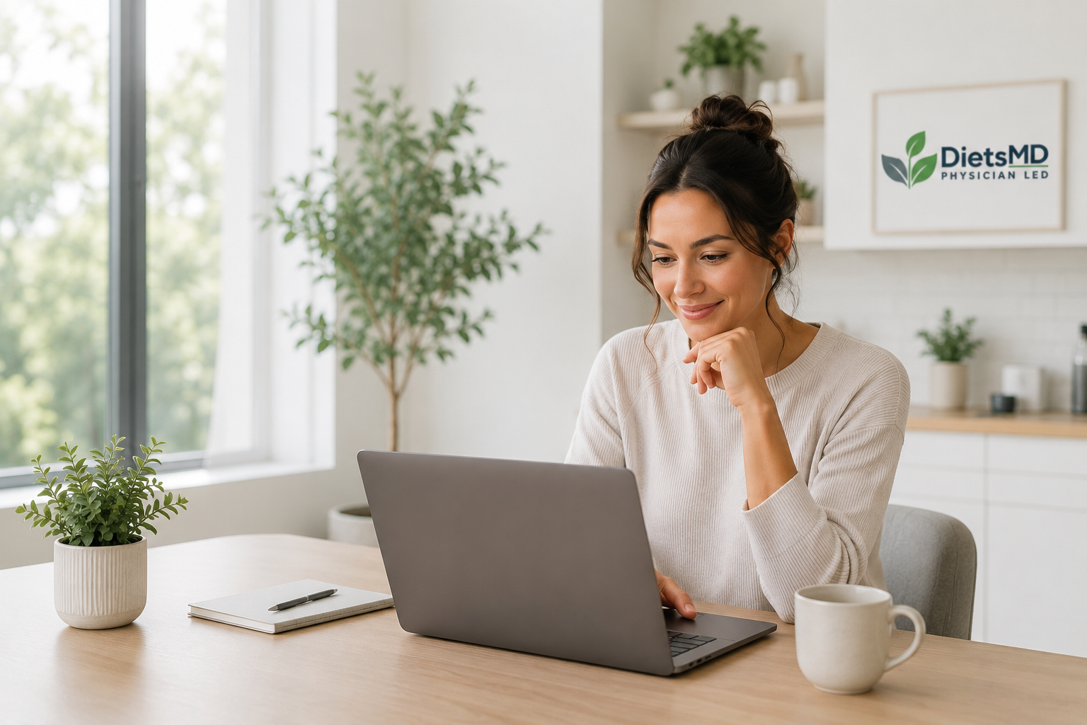 Patient exploring provider-guided weight-loss treatment online