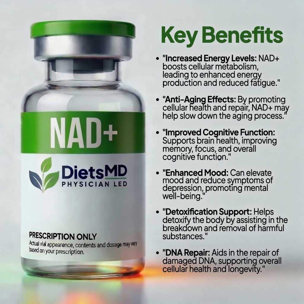 NAD+ Therapy Online | Provider-Guided Wellness Support | DietsMD