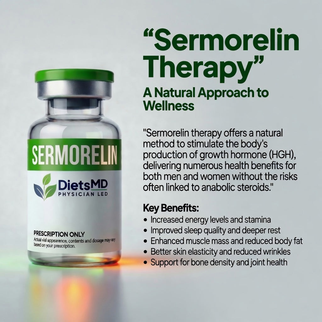Sermorelin Therapy Online | Provider-Guided Peptide Treatment | DietsMD
